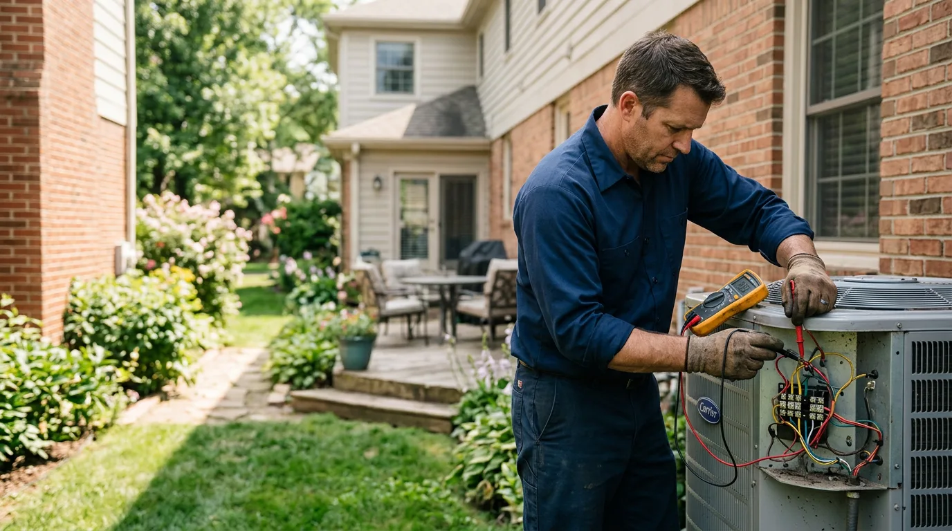 HVAC technician working near Dexter, KS
